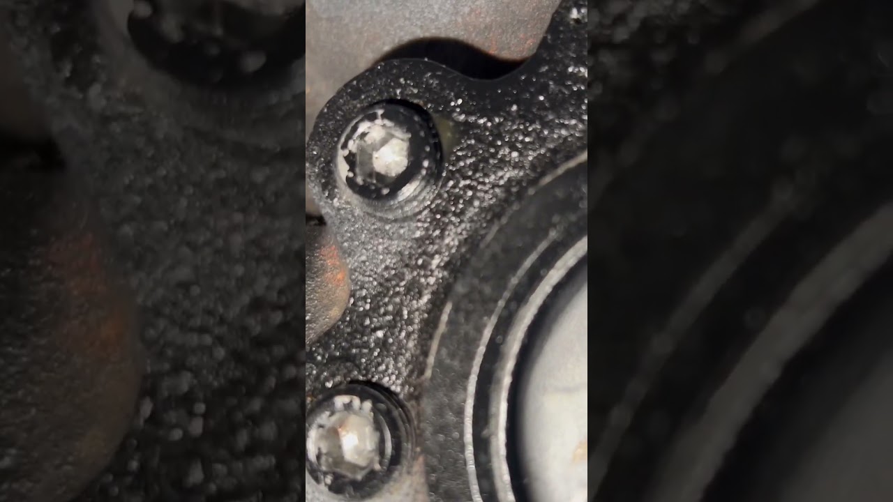 OIL LEAK! small block Chevy 327 behind block middle 3 plugs