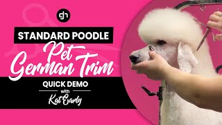видео: Стандартный пудель Pet German Trim с Кэт Эрли картинка: Стандартный пудель Pet German Trim с Кэт Эрли