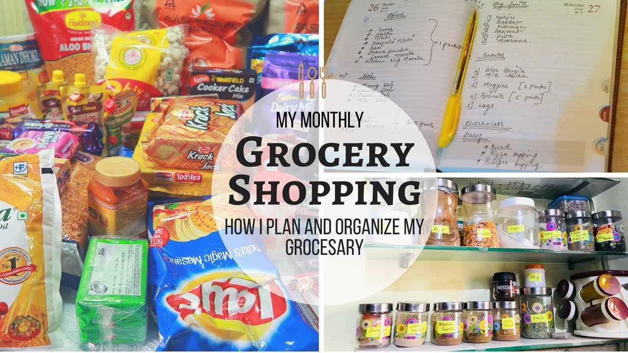 Indian Monthly Grocery Haul Monthly Grocery Shopping List