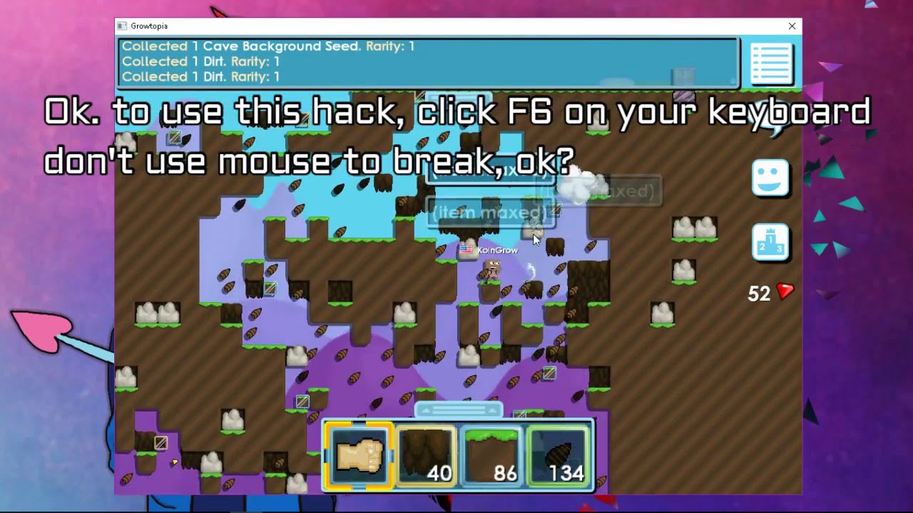 Growtopia Hack 2.93 100 Hacks+1 Hit - YouTube