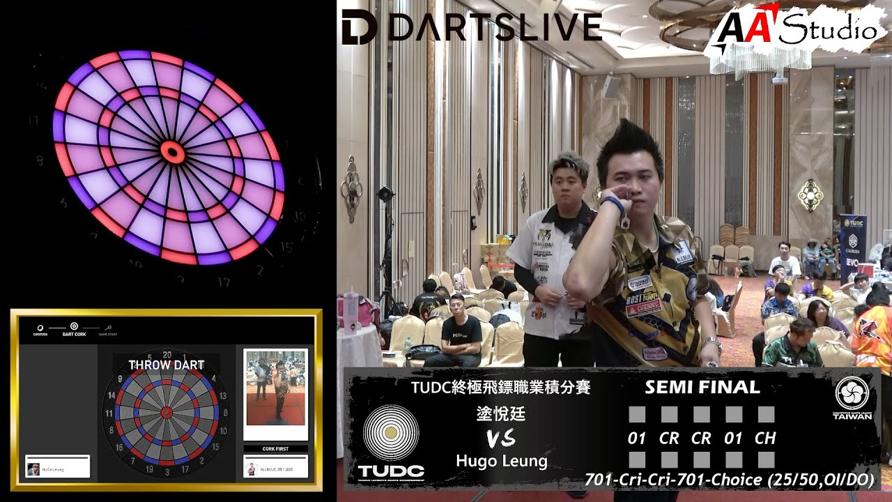 塗悅廷 vs Hugo Leung [TUDC終極飛鏢職業積分賽 BEST 4] (2025/8/31 TUDC STAGE 3 Day.2)