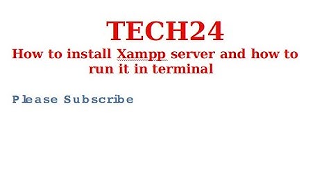 how to install xampp server in any  ubuntu or linux**excluxive**2020**