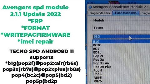 Avengers Box Umt Pro Spd  module v2.1.1 Update 2022 which supports All tecno Android11 and itel 👇👇