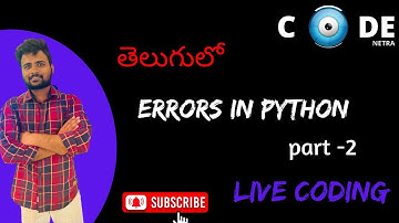 What are the Errors in python (Telugu) ?