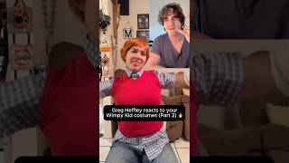 Greg Heffley reacting to your Greg and ROWLEY costumes