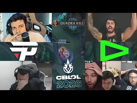 LOUD dá SHOW!! STREAMERS REAGEM à PLAY INCRÍVEL da LOUD contra a PAIN no CBLOL 2026