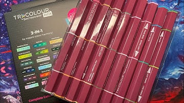 Demo using the Spectrum Noir Tri-colour alcohol markers | Adult Colouring