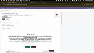 How To Set Default Email Template Per Company in Odoo 20