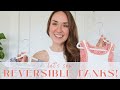 Let's sew REVERSIBLE TANK TOPS! | Stretchy layering tanks using Lola dress &amp; tank pattern