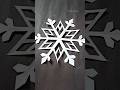 Woww!!❄️❄️ how to make paper snowflake ❄️✂️#shorts #viralshorts #snowflake #youtubeshorts