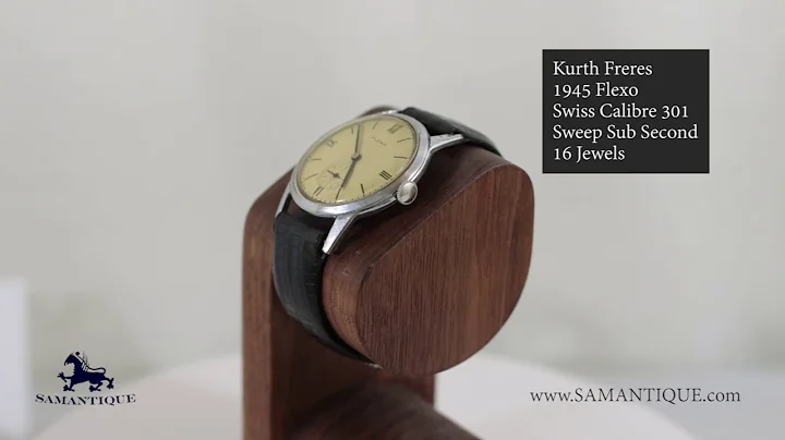 Kurth Freres 1945 Flexo Swiss Watch 16 Jewels Cali...