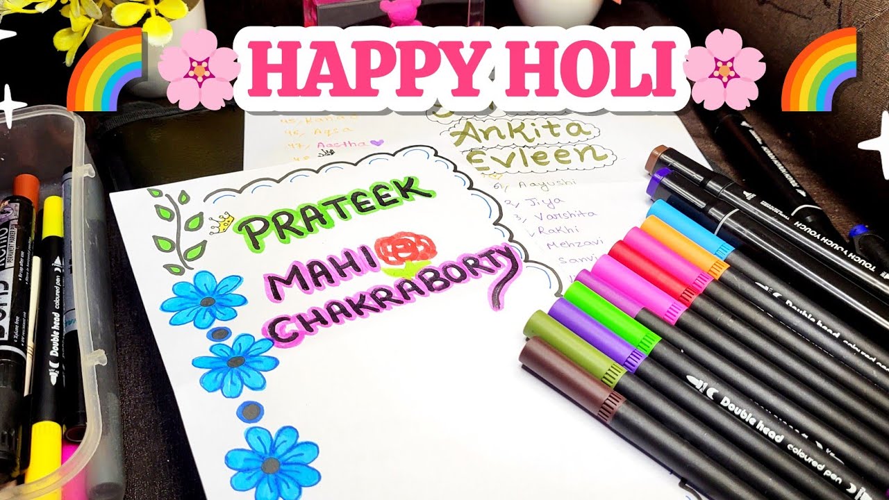 Holi Special Live 🎨 Drawing & Art Celebration with Subscribers