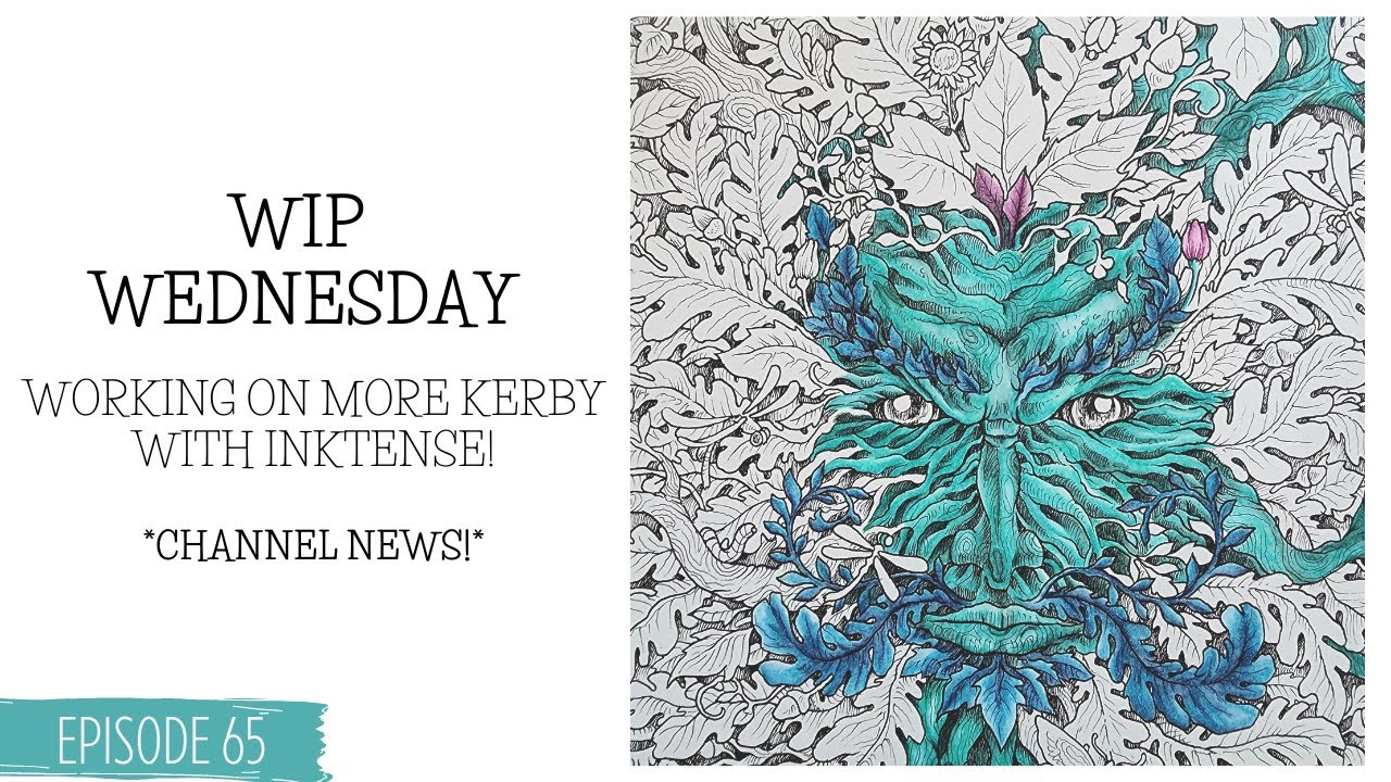 WIP Wednesday Adult Color and Chat | Let's Color Kerby and Catch Up ...