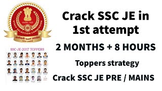 How to crack SSC JE in 1st attempt || SSC JE TOPPER