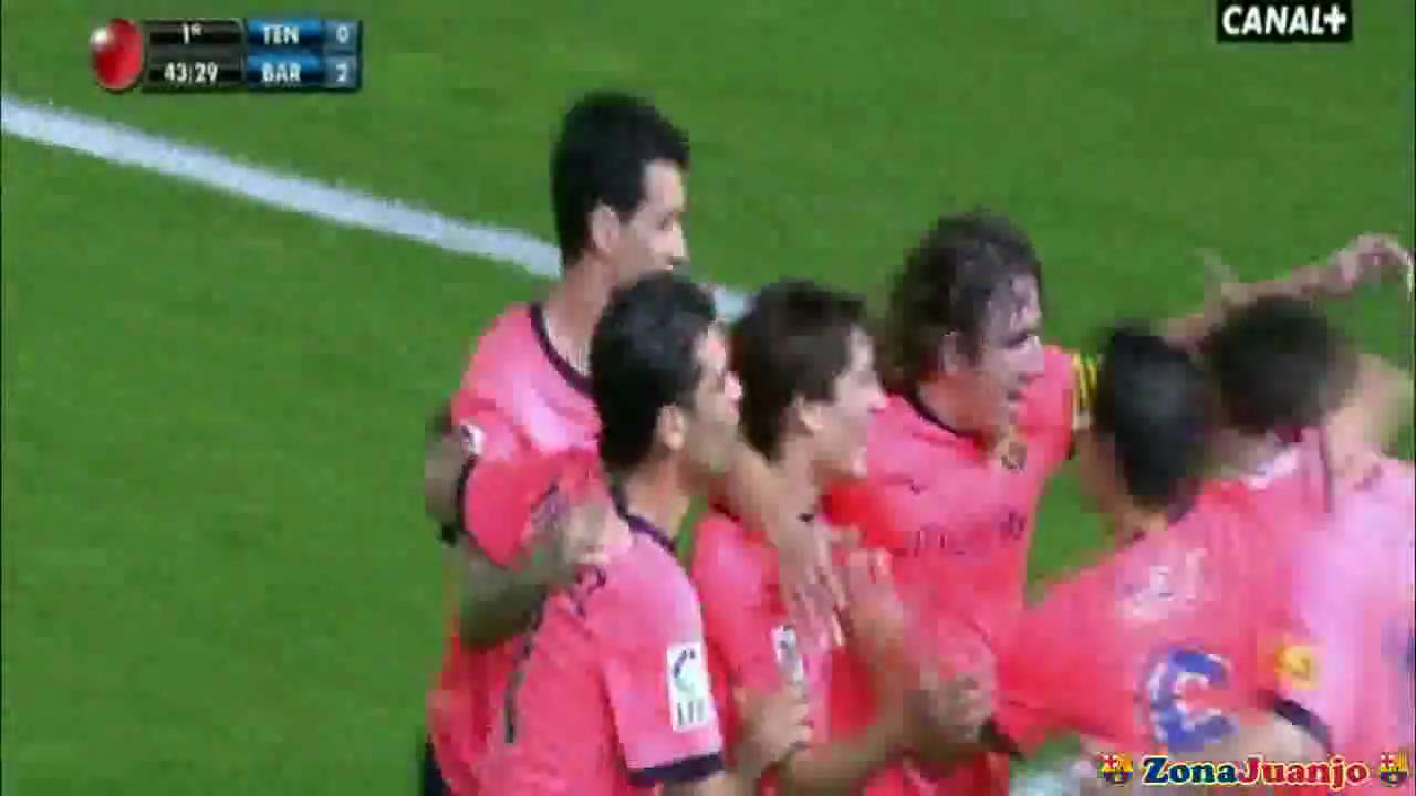 Resumen. Tenerife VS FC Barcelona [0 5][10 01 2010]