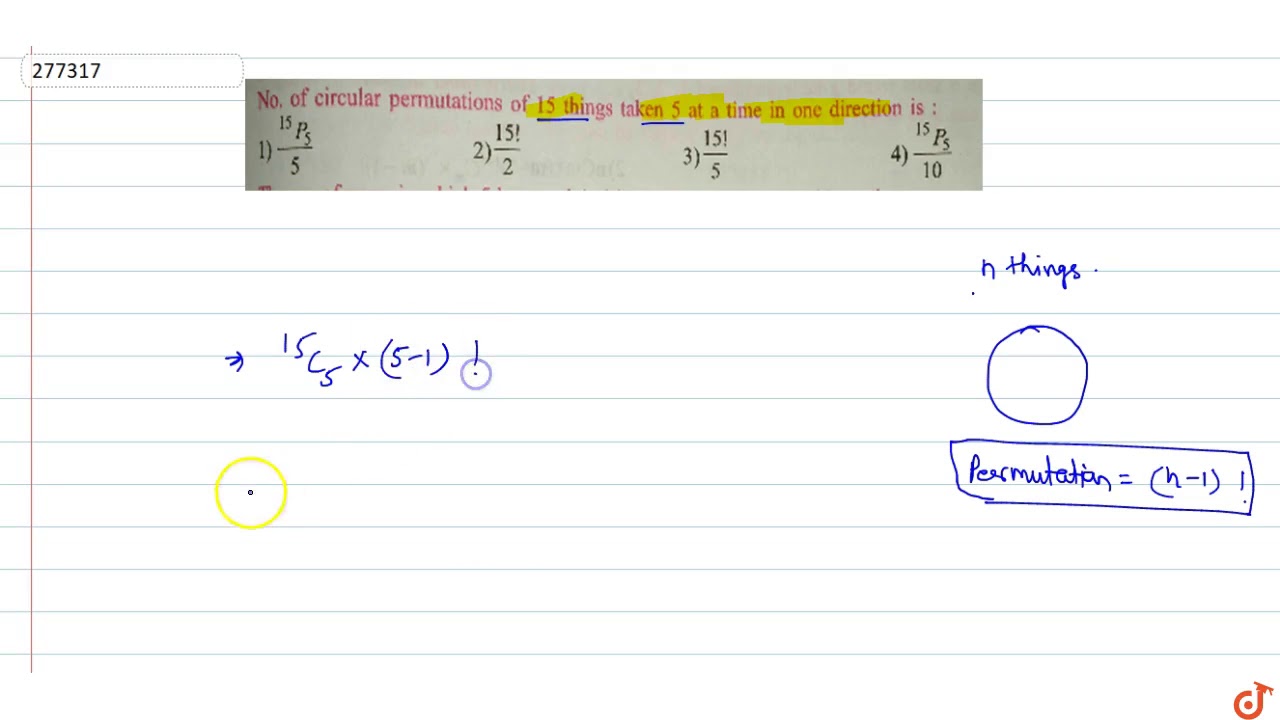 permutation of 15 items taken 7 at a time permutation of 15 items taken 7 at a time
