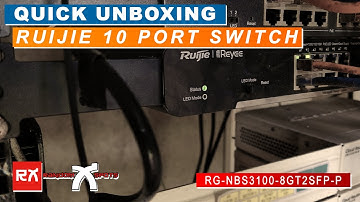 RUIJIE Layer 2 Cloud Managed PoE Switch (RG NBS3100 8GT2SFP-P) - Switch for WIFI AP