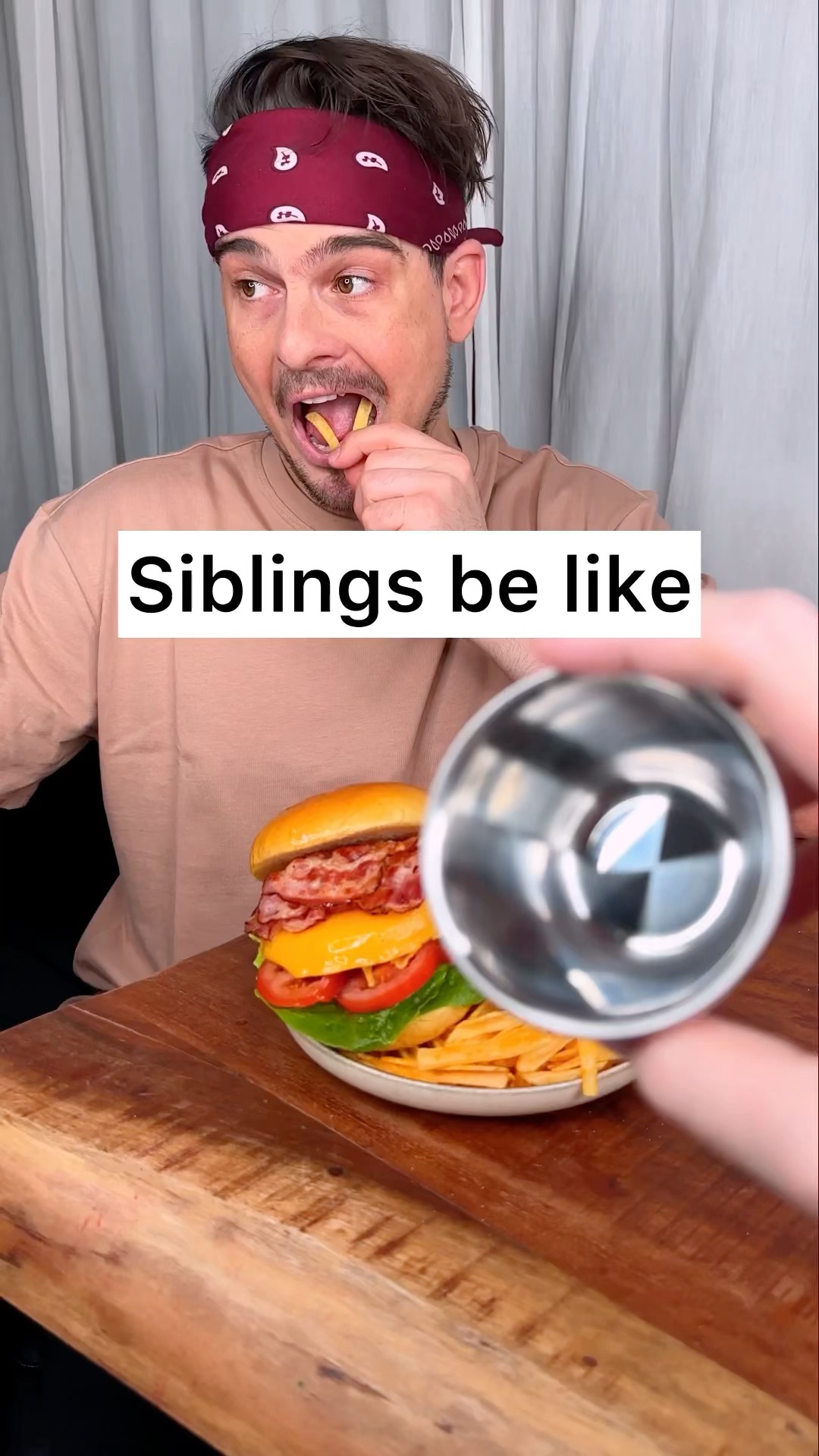 How to get BURGER from your sibling??❤️?| CHEFKOUDY