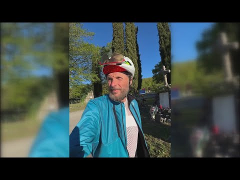 Video Jovanotti in bici a Falzano