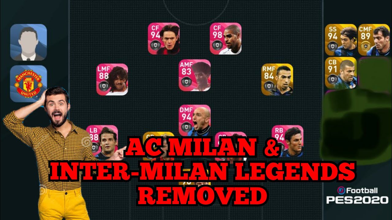 INTER & AC MILAN ICONIC AND LEGEND PLAYERS WILL BE REMOVED