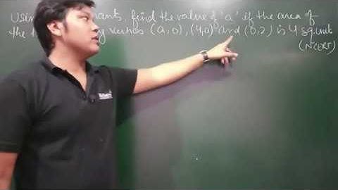 85.  Determinants - Applications of Determinants in Coordinate Geometry - Example#6