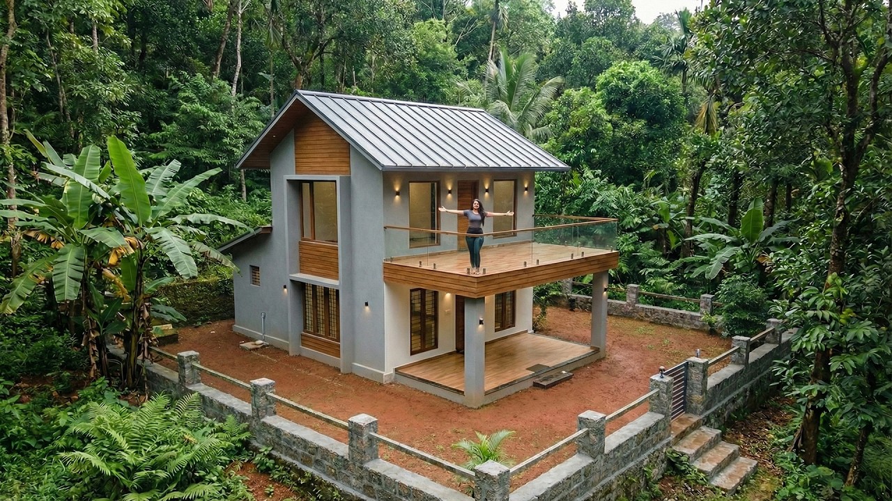 TIMELAPSE: Talented Young Woman Builds Dream Villa With Convenient Kitchen in Just 120 Days