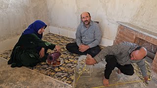 Is the new carpet the last piece of Ahmad and Farideh's dream for the stone structure?