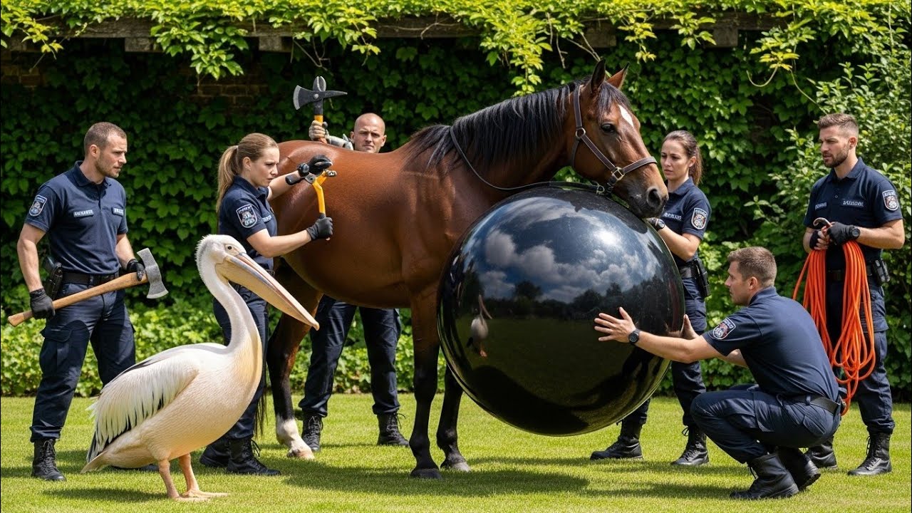 how we mastered the mission to rescue mother horse... Heart-Touching Rescue Mission: Baby Horse Pelican & Officers Saved a ...