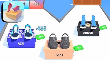 Shoes Evolution 3D ​- All Levels Gameplay Android,ios (Levels 1-4)