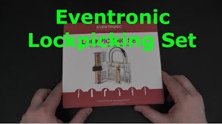 Lockpicking 17-Teiliges Dietrich Set Mit 2 Transparentem Trainingssc Eventronic 
