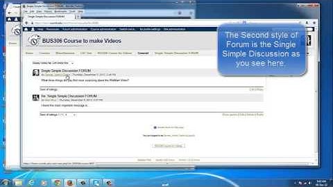 How to use the three different types of forums in iLearn 2.5