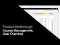 Access Management - User Overview