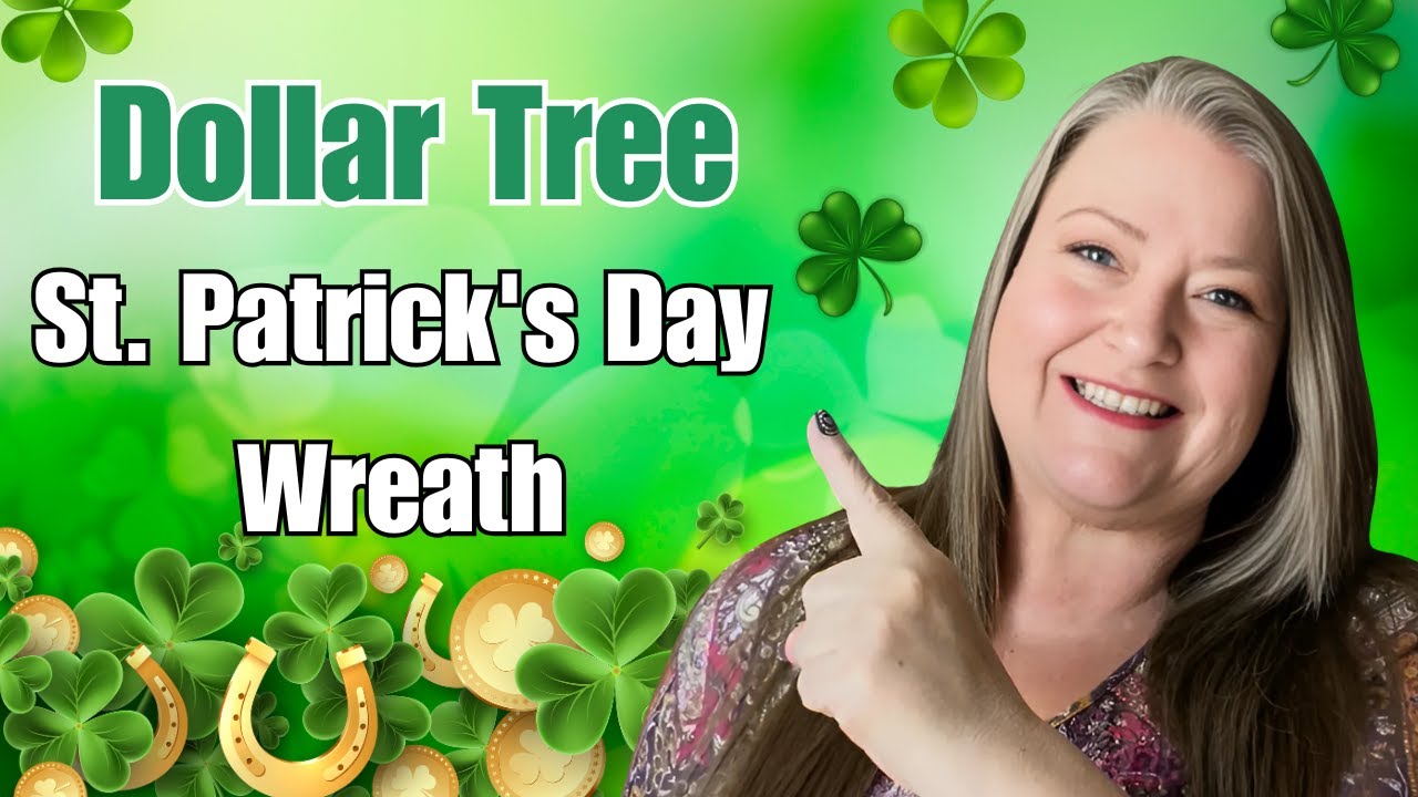 St Patricks Day Wreath With Dollar Tree Materials & Flowers Quick & Easy St Patricks Day Wreath DIY