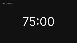 Full 75 Minutes Countdown Timer ⏱️ | 1 Hour 15 Minute Timer for Focus & Productivity Update
