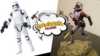 Transformei um Stormtrooper em um colecionável *TUTORIAL* toymakeover diy façavocemesmo