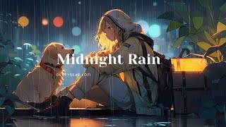 Midnight Rain - A Nocturnal Lofi Journey | Serene Tunes for Rainy Evenings