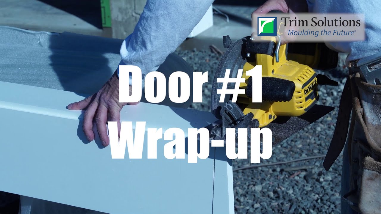 Trim Solutions Garage Door Frame Installation YouTube