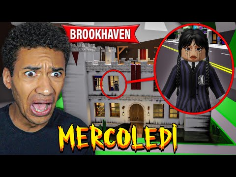 DRONE RIPRENDE MERCOLEDÌ ADDAMS nel CASTELLO ADDAMS di ROBLOX BROOKHAVEN…