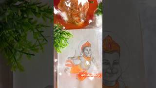 hanumanji art l#sketch​#artistramanji#ramdut​#bajrangbali​#viral#youtubeshorts​#artreels​hanumanji