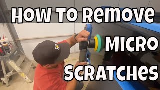 How to polish a black vehicle and remove micro scratches