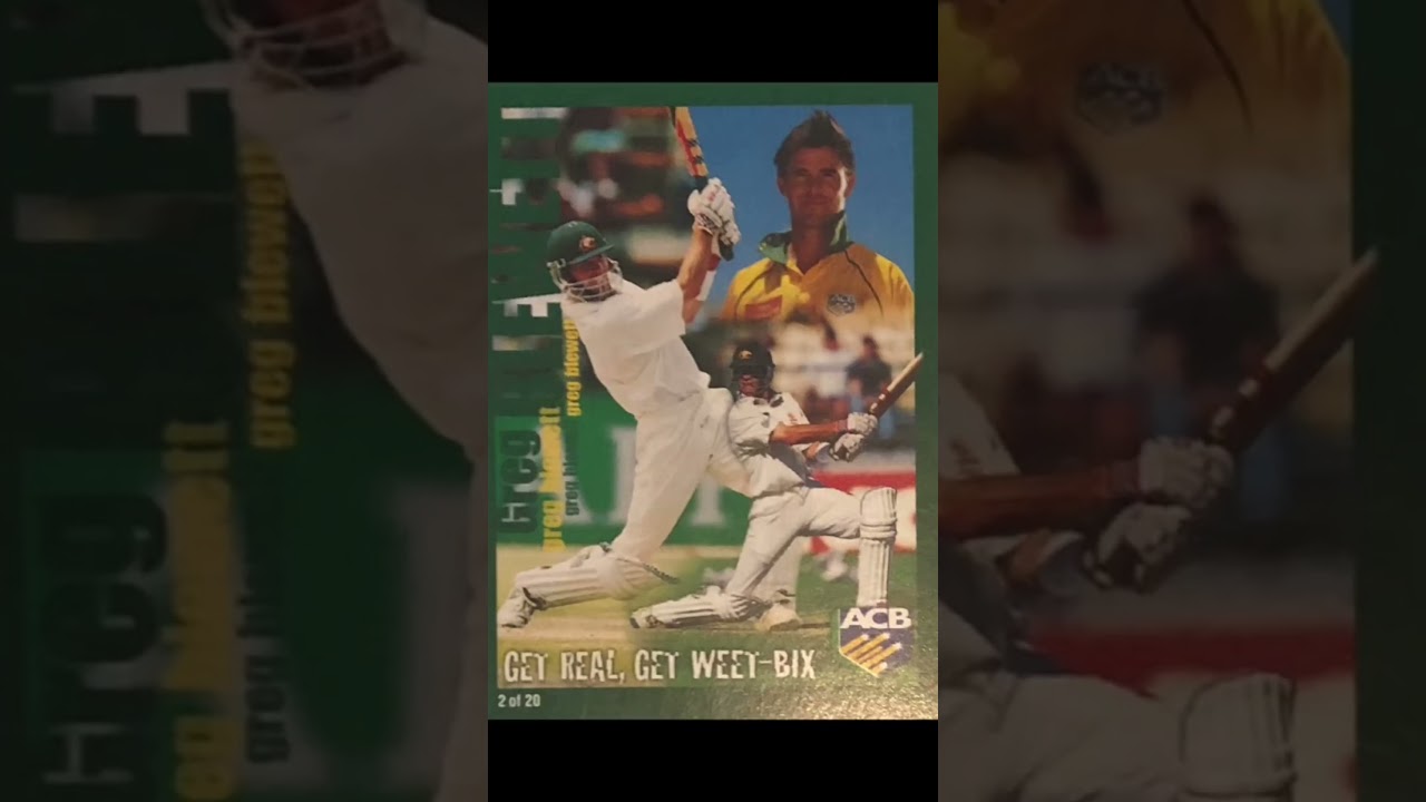 When cricket cards came with your breakfast cereal. What a time to be alive 🏏