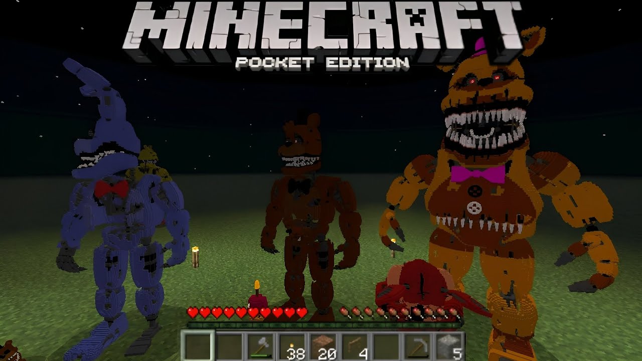 Five Nights at Freddy's 4 MOD UPDATE in Minecraft PE 