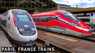 Train Action in Paris, France by MichaelLovesTrains 1,285 views 3 months ago 10 minutes, 44 seconds