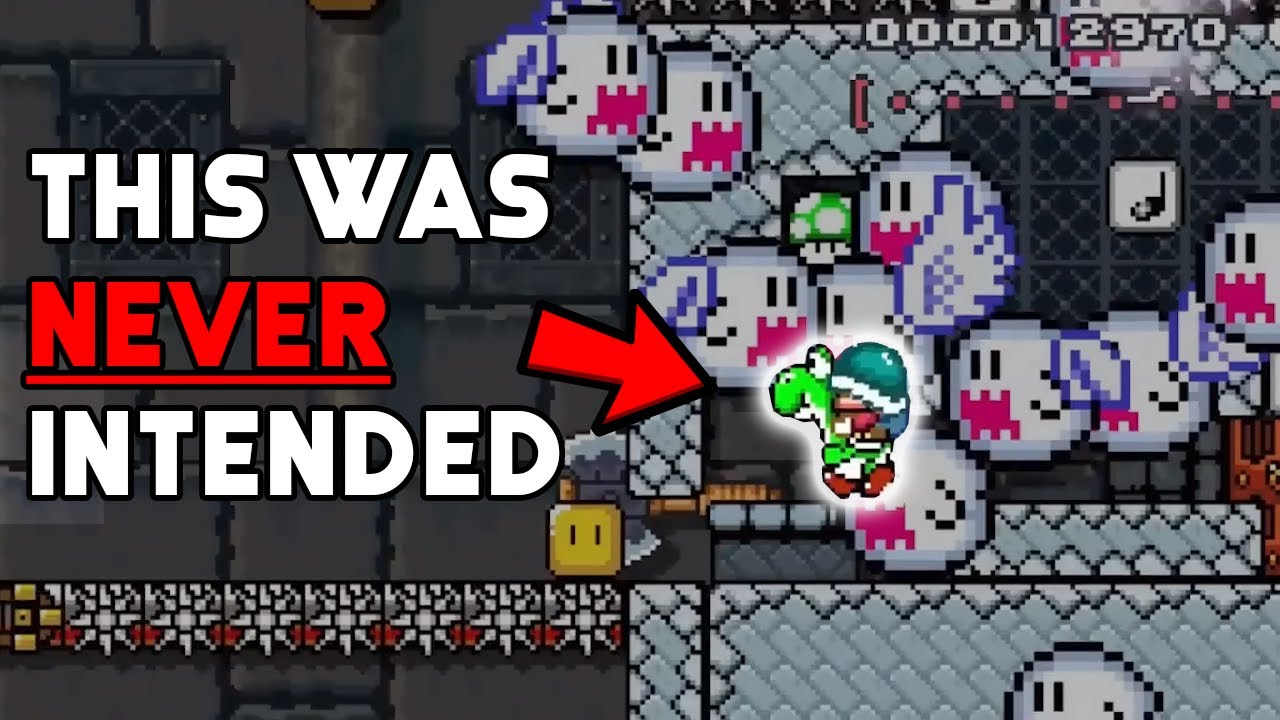 Кто-то ОГРОМНО зачищал самый сложный уровень в Mario Maker!