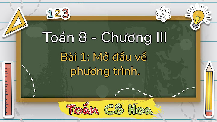 Mở đầu về phương trình sách bài tập