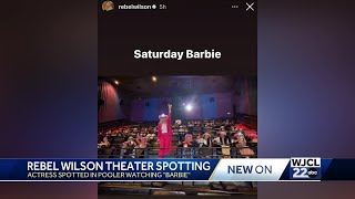Rebel Wilson sees 'Barbie' at Pooler movie theater