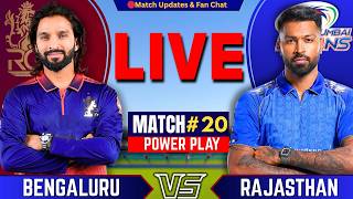 ipl Match  Mumbai Vs Bengaluru 20th T20 Ipl 2026   Rcb Vs Mi     Cricket Match Today