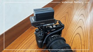 FX3/A7S3 外部バッテリー/Vマウント/NPF/external battery - YouTube