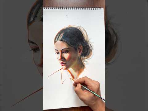 ACRYLICS SKETCH #artshorts #painting