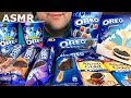 ASMR OREO PARTY (ICE CREAM SANDWICH, WHITE CHOCOLATE COVERED COOKIES, COOKIE, BARS) MUKBANG *EATING*